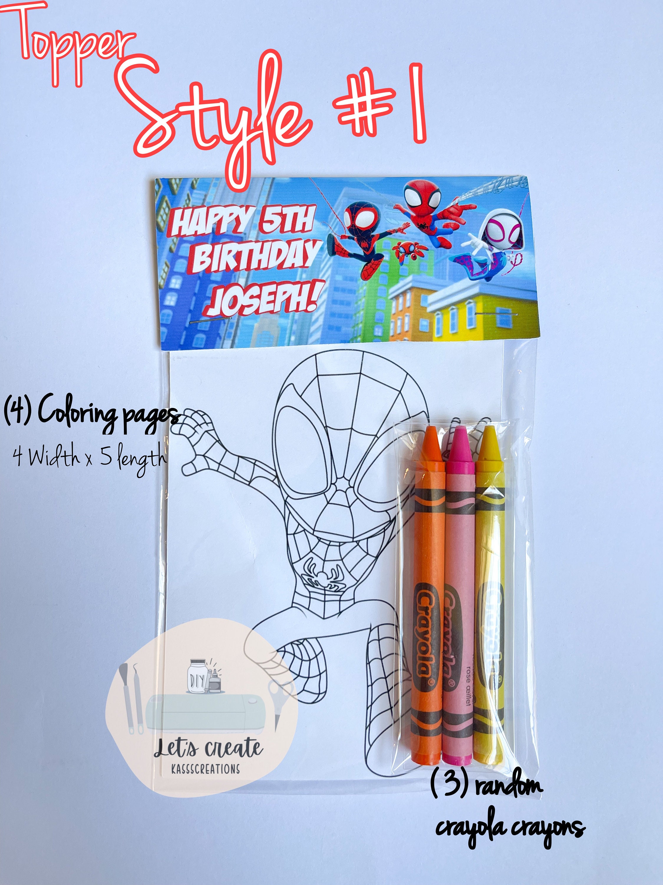 Spidey and His Amazing Friends Party Favors, Spidey Birthday, Spidey