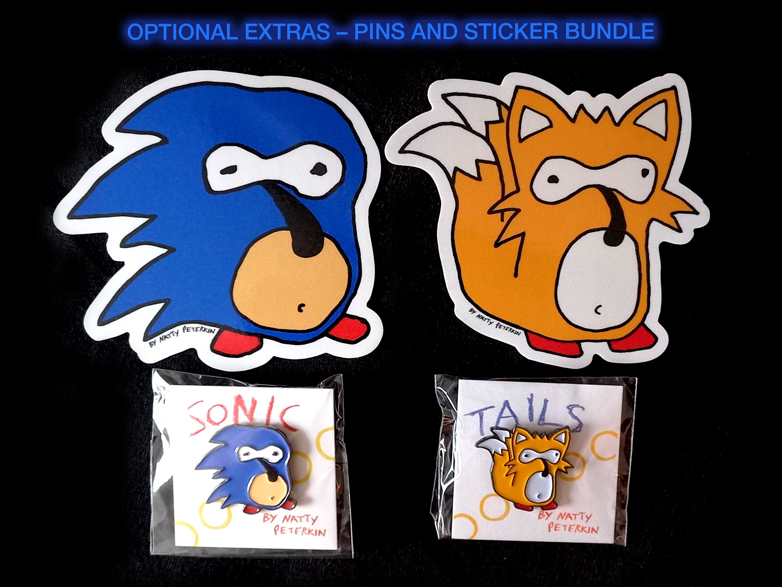Sonic il riccio con la vernice blu ovunque