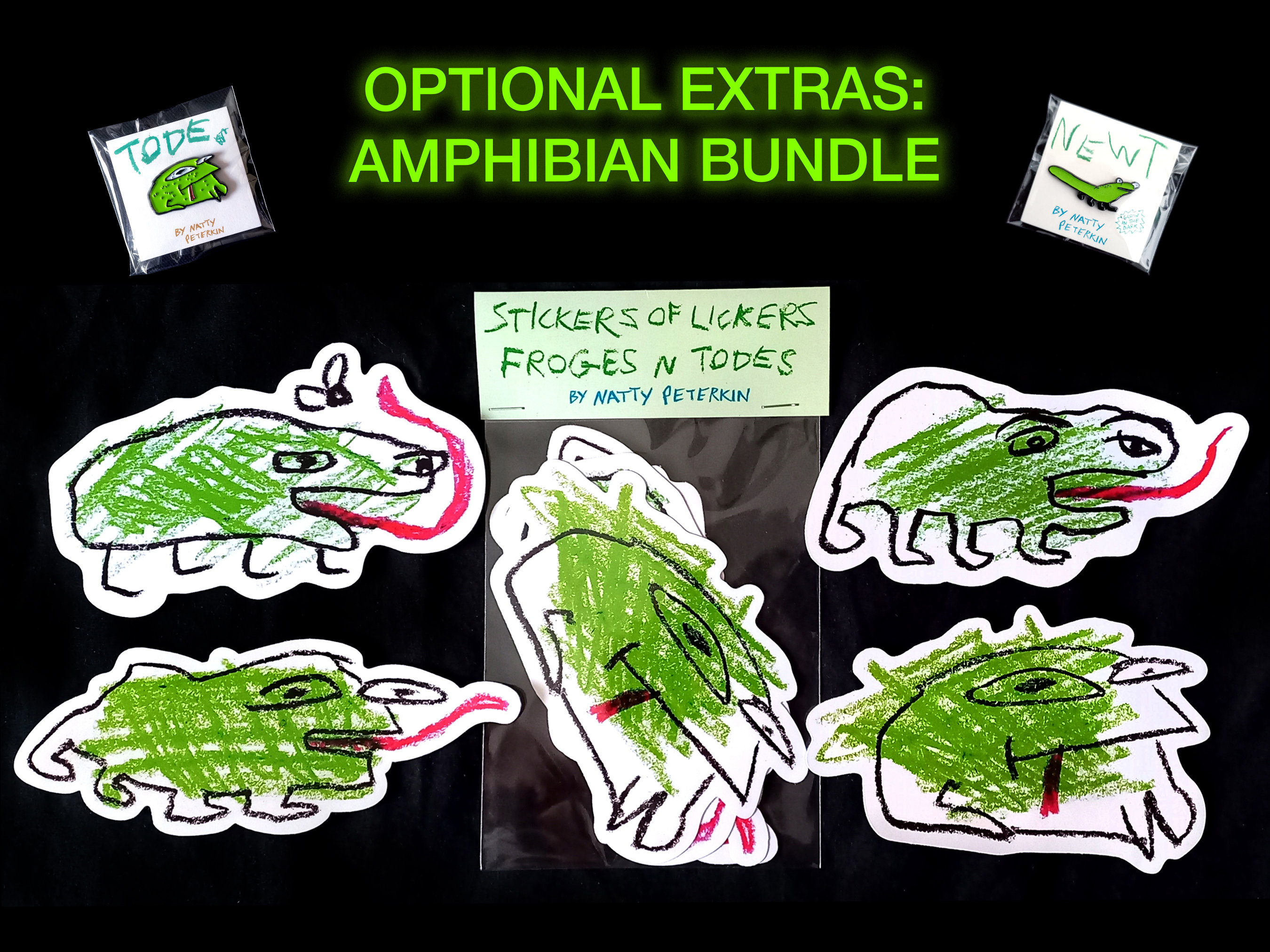 Frogs and Toads BIG Vinyl Sticker Pack – Cute Animal Stickers, Kawaii ...