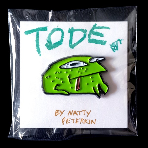 TOAD enamel lapel pin – quirky badge, tiny frog, goblincore, whimsical, Rainfrog Pin, Quirky Toad Pin, Frog Jar Pin, silly, cottagecore
