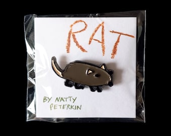 RAT Emaille Pin von Natty Peterkin