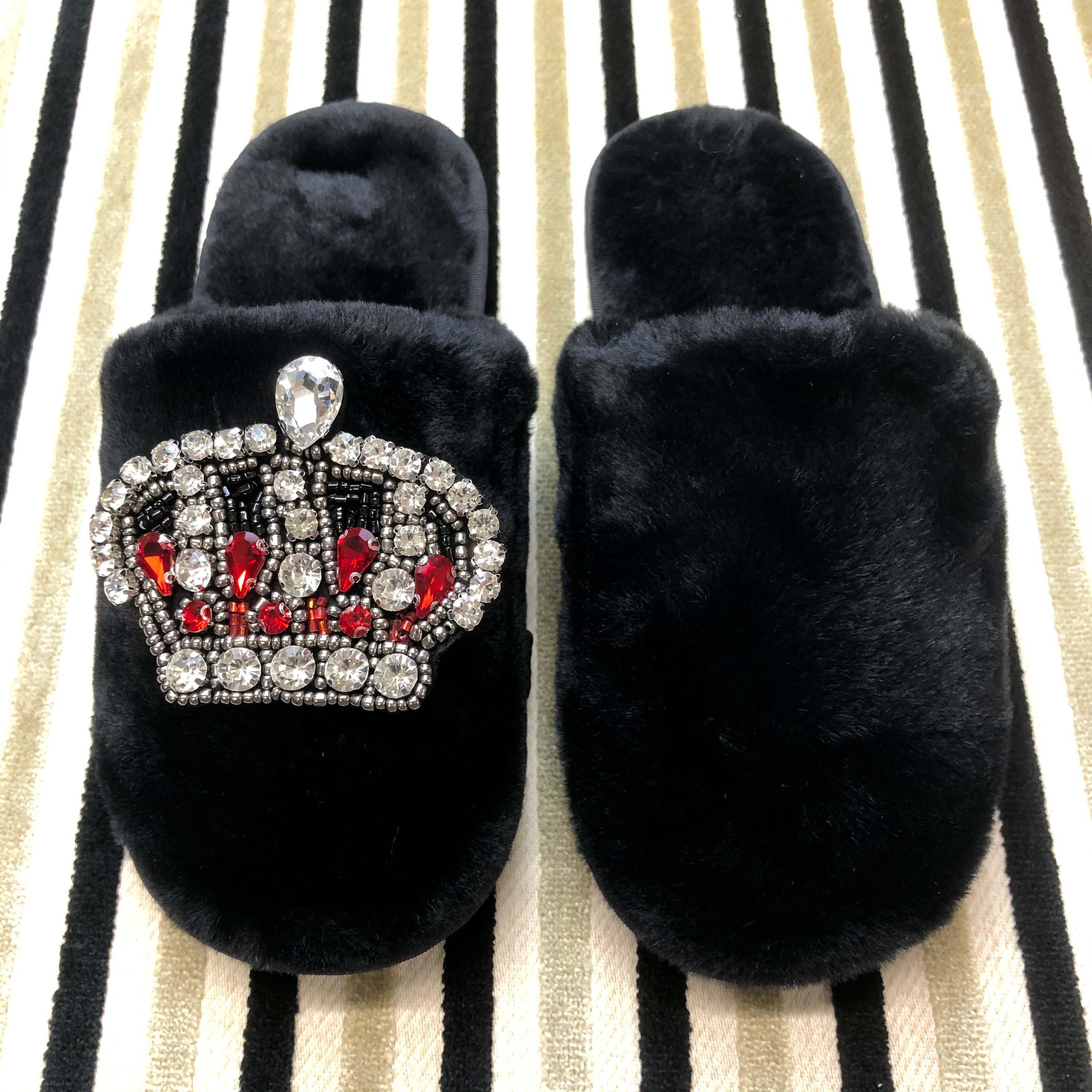 Women's Slippers Beautiful embellished royal crown Etsy