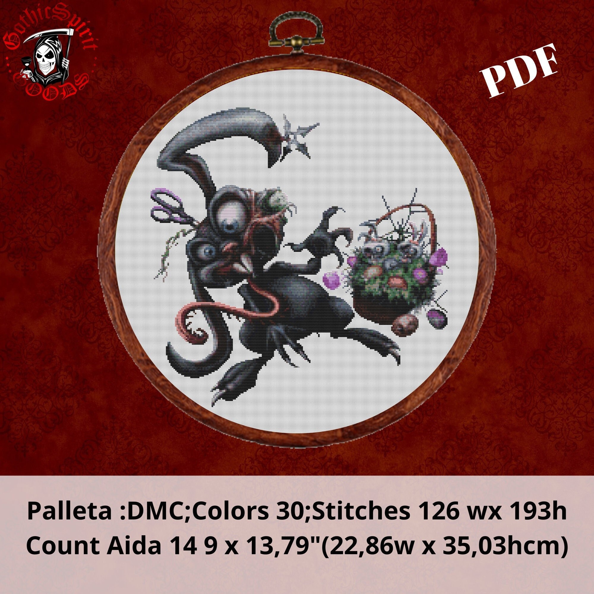 Creepy Bunny Gothic Cross Stitch Pattern for Black Fabric - Etsy