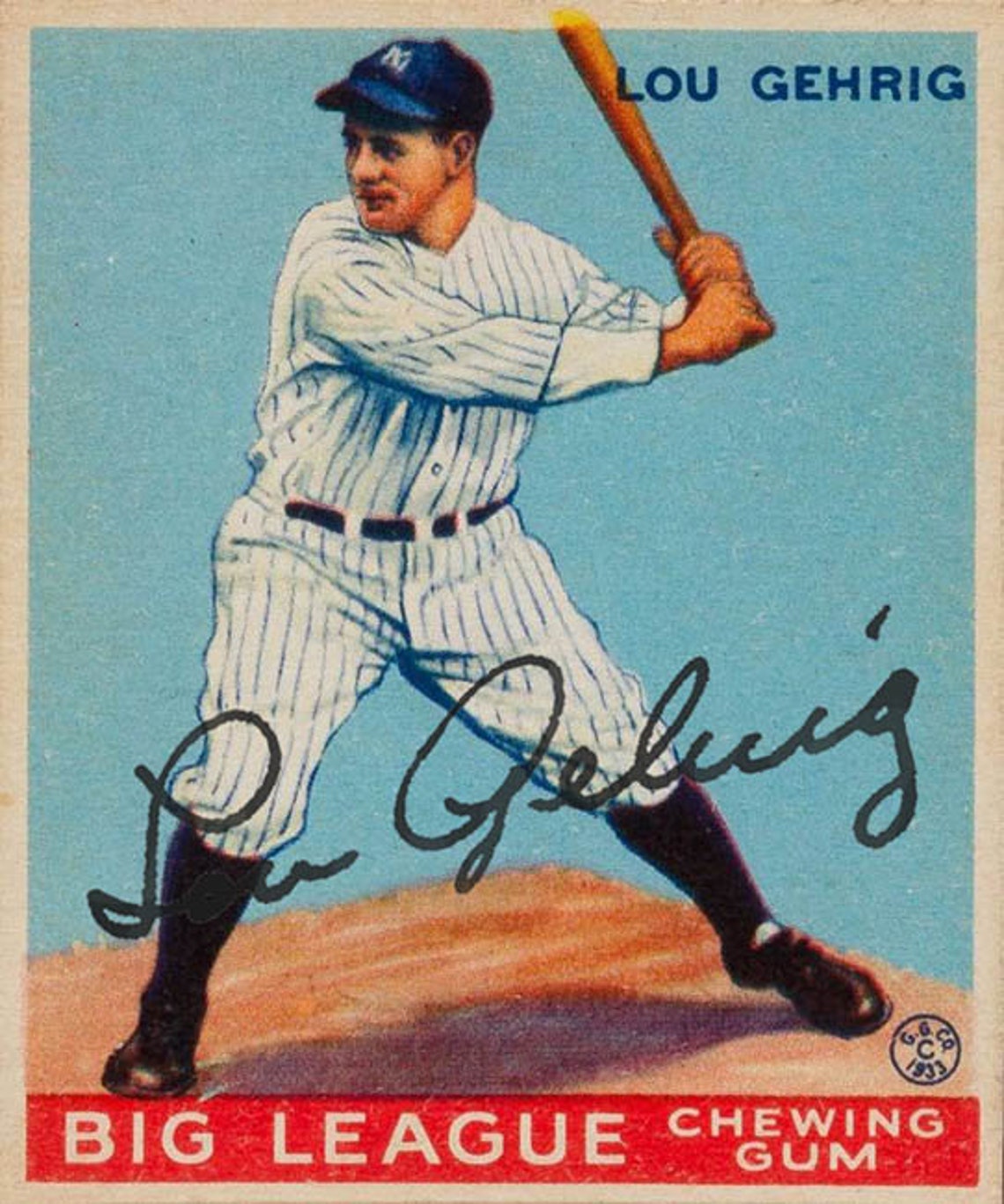 Lou Gehrig AUTOGRAPH any Gehrig Baseball Card YOUR CHOICE any Etsy