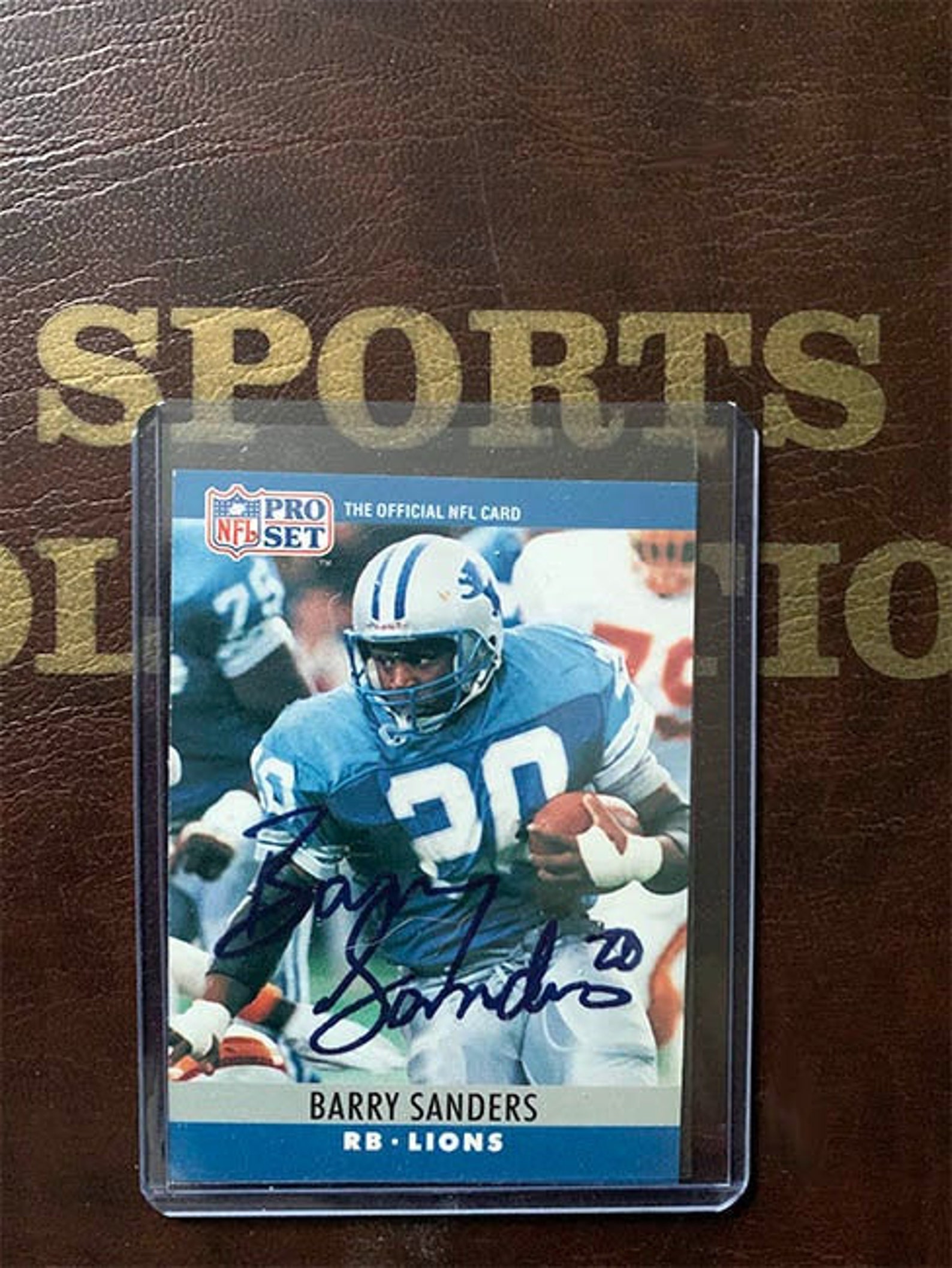 Barry Sanders Autograph include la Pro Set Football Card del - Etsy Italia