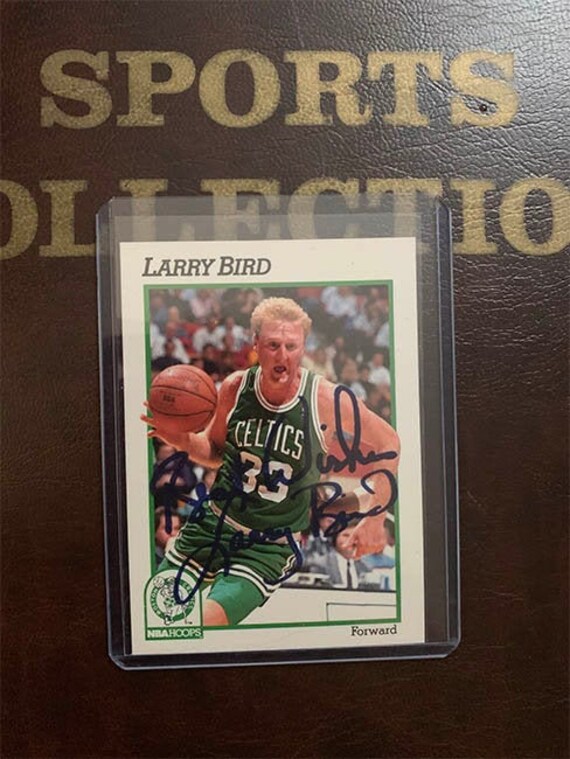 Larry Bird Autograph includes 1991 Hopps Basketball Card Etsy