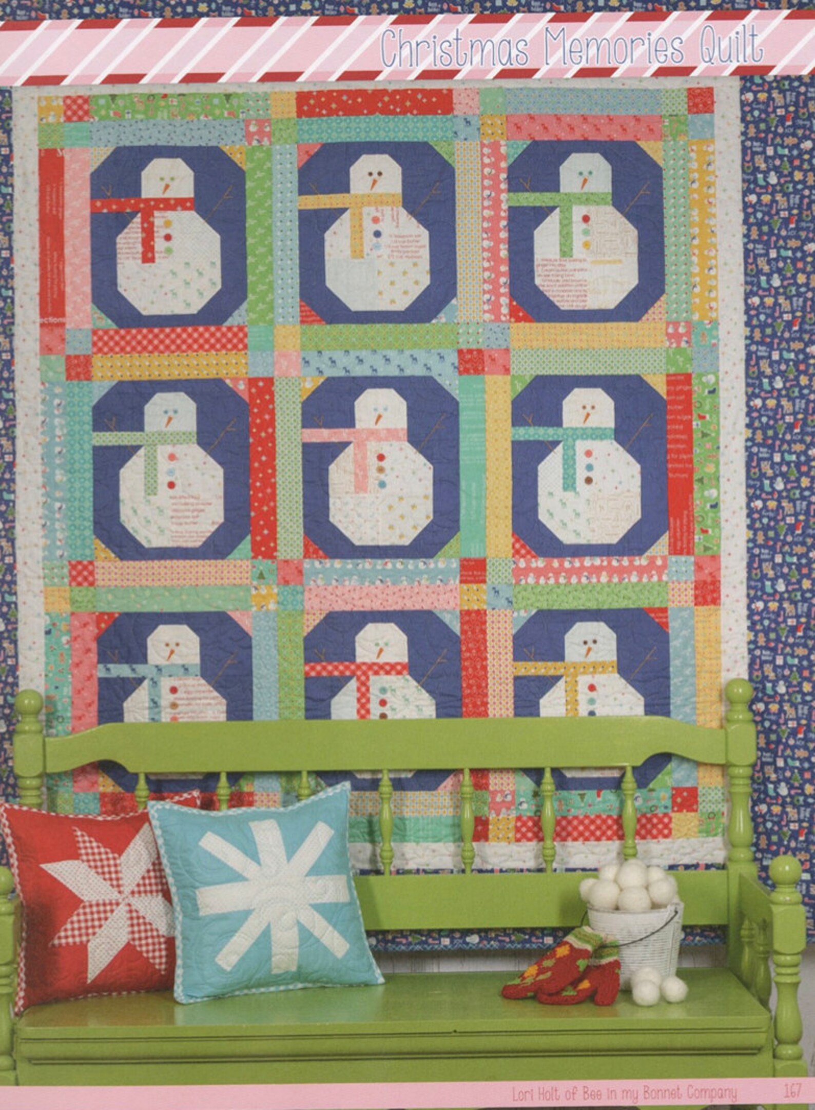 Vintage Christmas by Lori Holt Quilt Pattern Book Quilt Etsy