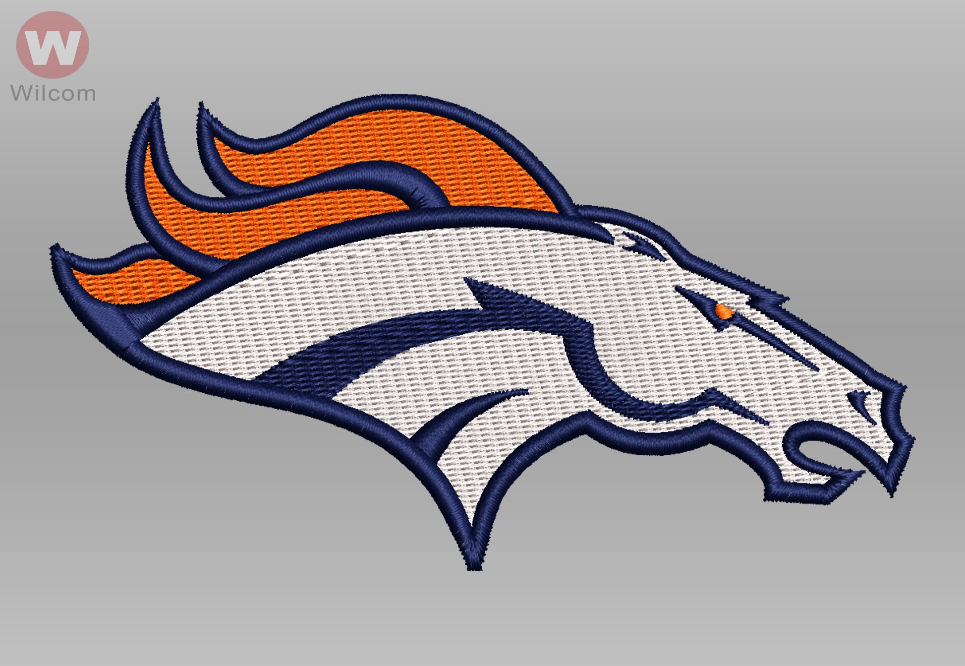 NFL Denver Broncos Machine embroidery design pattern 3 Etsy