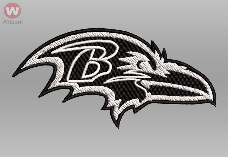 NFL Baltimore Ravens Machine embroidery design pattern 3 Etsy