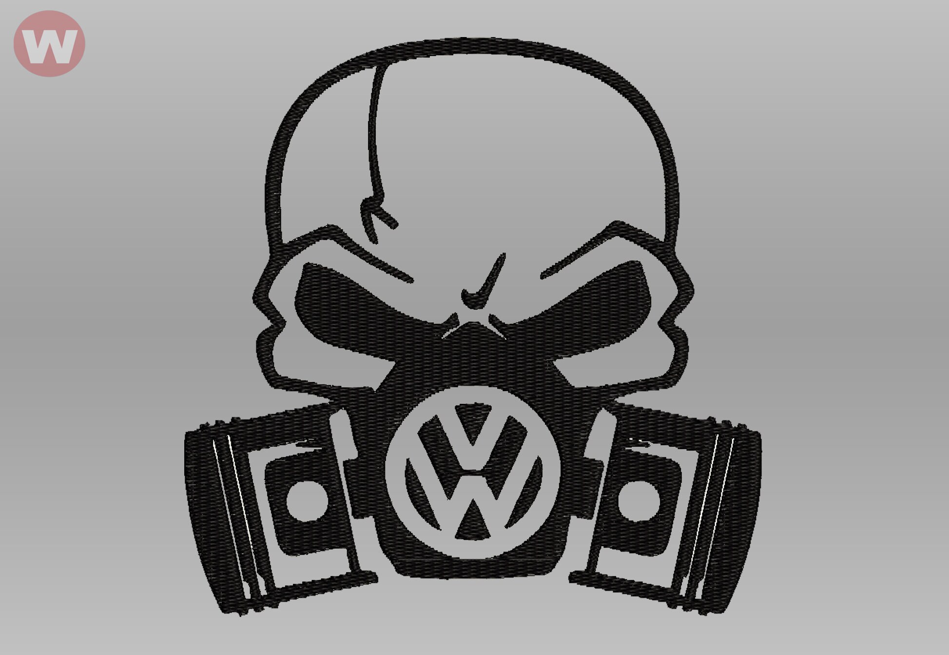 Volkswagen logo 3 Machine embroidery design 4 sizes Etsy