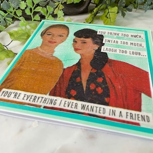 Tarjeta de felicitación hecha a mano original - Medios mixtos - Tarjeta de cumpleaños
