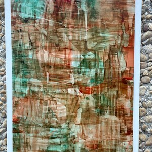 Original Art Greeting Card using Alcohol Inks - Multi Occasion - Blank Inside - Abstract