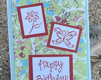 Tarjeta de felicitación de arte original - Feliz cumpleaños ("Que su cumpleaños sea tan especial como usted." - dentro)