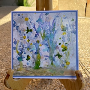 Original Art Greeting Card using Alcohol Inks - Multi Occasion Card - Blank Inside