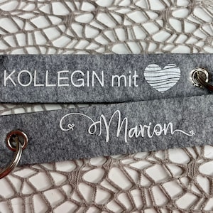 Colleague with heart | Colleague with heart | with name | Keychain | personalized and individual