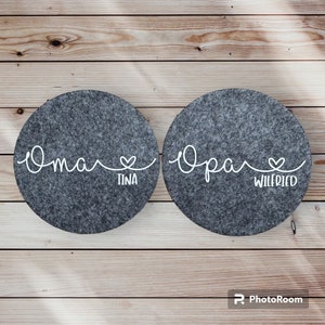 Coasters | Grandma | Grandpa | with and without name | personalized and individual