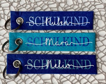 SCHULKIND mit Name | Schlüsselanhänger | personalisiert und individuell