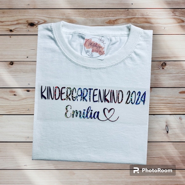 Bügelbild | Kitakind | Kindergartenkind | Kitastart mit Name | Lieblingsschrift | personalisiert und individuell