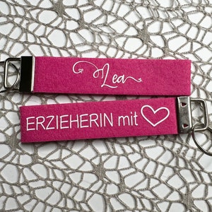 Educator with heart | Educator with heart | Keyring | with name | personalized and individual