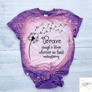 Brave Enough to Bloom Month of the Military Child Tee