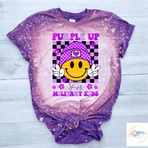 Purple Up Retro Bleach Shirt