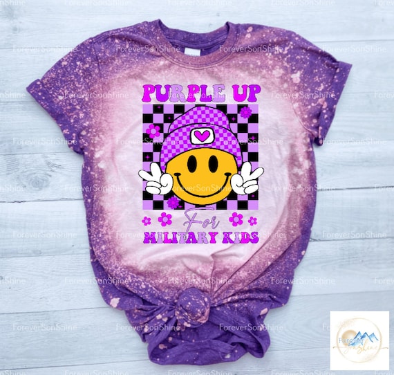 Purple Up Retro Bleach Shirt