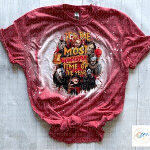 The Most Wonderful Time of the Year Horror Bleached Shirt