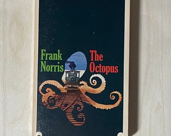 The Octopus Frank Norris 1964 Classic Literature 60s Softcover The Epic Of The Wheat California