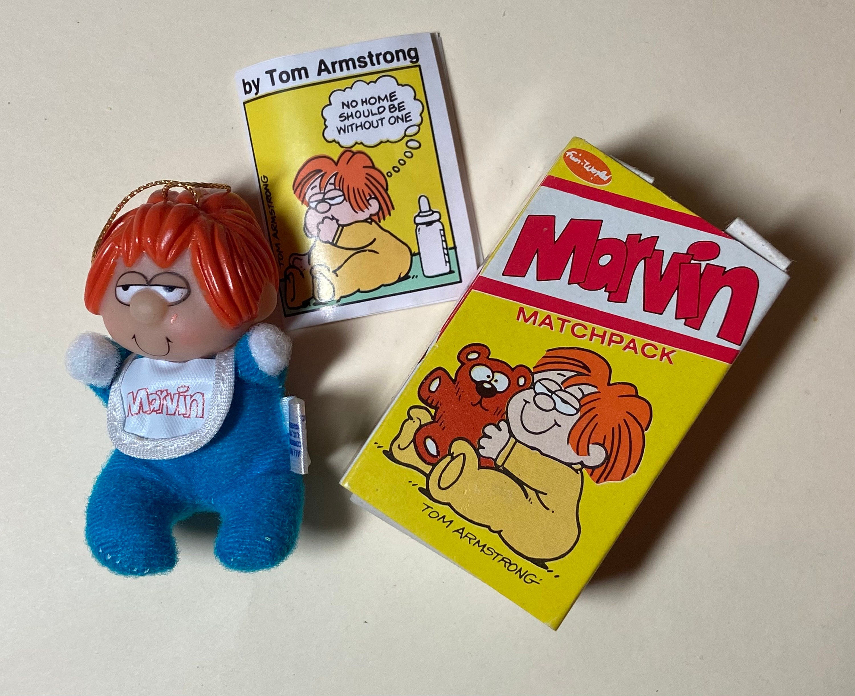 Fun World Matchpack Doll 3” MARVIN Vintage Tom Armstrong Miniature
