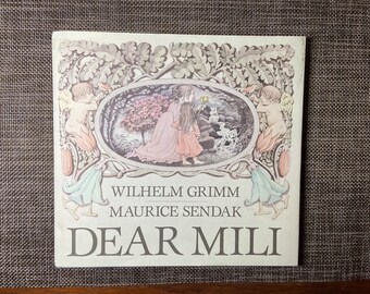 80s illustrated books Dear Mili Vintage Childrens Book Illustrated by Maurice Sendak Grimm 1980s First Edition Fairytale
