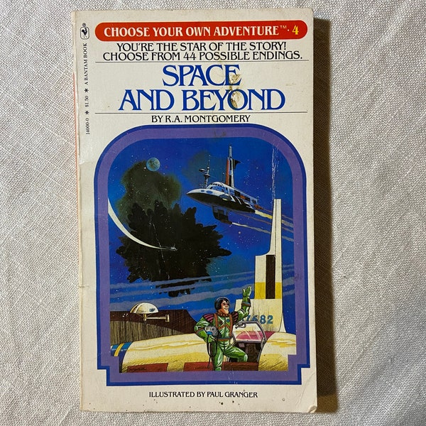 SPACE And Beyond 1981 Choose Your Own Adventure #4 by R.A. Montgomery Children’s Chapter Book Illustrated