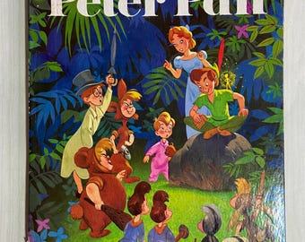 Walt Disney’s PETER PAN 1973 Vintage Golden Book Oversized Hardcover Picture Book