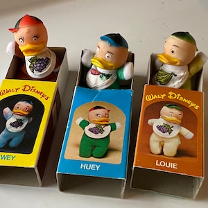 Matchbox Doll Huey, Dewey, or Louie Walt Disney 3” Vintage Tiny Beanie Collectible Hong Kong