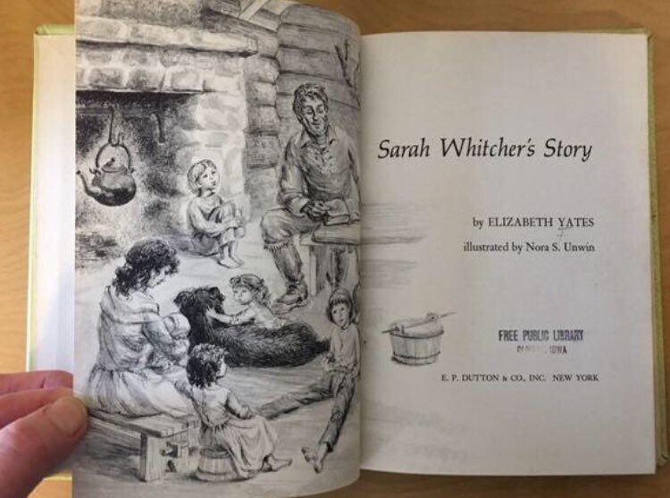 1971 Sarah Whitchers Story by Elizabeth Yates First Edition Etsy
