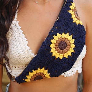 Women&#39;s fanny pack, granny square bag with adjustable shoulder strap, crochet belt bag, handmade vintage boho gift for her