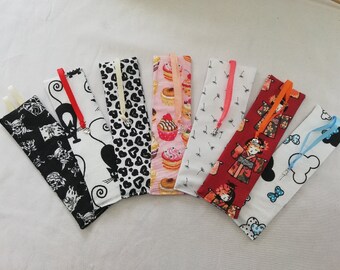 Fabric page mark, mark your page, bookmark with charm, reading accessory for children or adults, reader gift