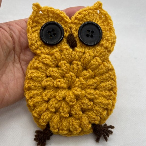 Chouette, porte-monnaie chouette hibou, bourse fait main au crochet, cadeau enfant anniversaire, cadeau amoureux de chouette ou hibou