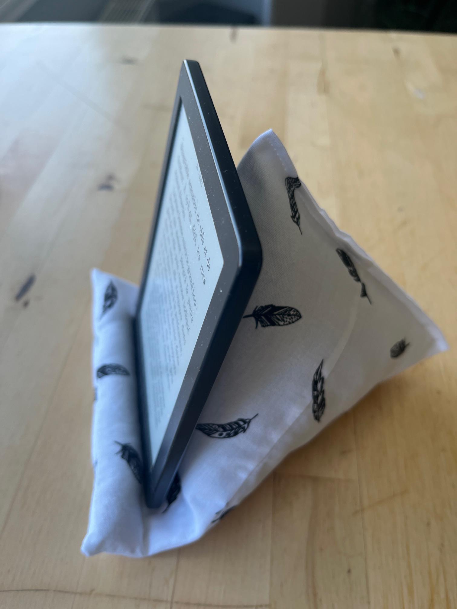 Coussin Pour IPad, Tablette, Support De Tablette, Coussin Triangulaire Pliable Pour IPad, Lecteur De Livres électroniques, Bleu