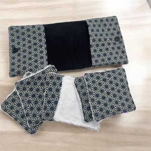洗えるメイク落としシート、収納ポーチ付き、竹スポンジシートケース、トラベルシートキット、彼女へのギフト
