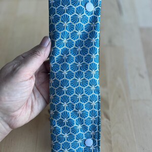 Cutlery pouch, waterproof fabric cutlery holder, cutlery case, picnic accessory, zero-waste gift, cutlery lunchbox image 16