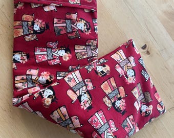 Removable dry hot water bottle, cold or hot compress, natural care, back and neck relief, rice hot water bottle for children and adults