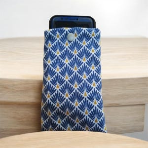 Housse téléphone en tissu, pochette molletonnée pour smartphone, étui personnalisé pour mobile, coque téléphone portable, cadeau Noël