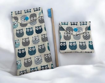 Toothbrush case, waterproof soap pouch, solid shampoo bag, toiletry bag accessory, minimalist zero-waste gift