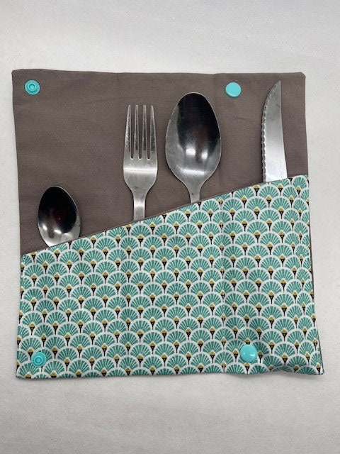 Cutlery Pouch, Waterproof Cutlery Storage, Cutlery Case, Picnic Accessory,  Lunchbox Meal, Birthday Gift Idea 