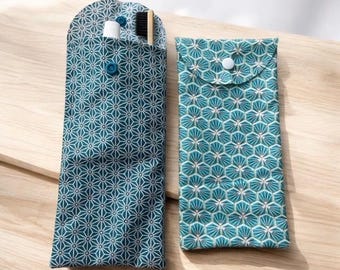 Toothbrush and toothpaste pouch, solid soap pouch, waterproof travel case, zero-waste accessory, minimalist gift