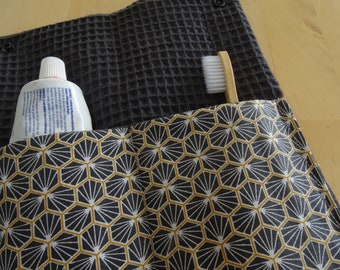 Estuche para cepillo y pasta de dientes, estuche grande impermeable para cepillo de dientes eléctrico, estuche de viaje, regalo minimalista sin residuos