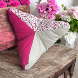 Leeskussen, nekkussen met bloemenpatroon, hoofdsteun voor bij het lezen, leesaccessoire, neksteun