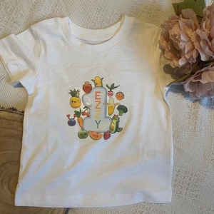 Hey Bear Dancing Fruits Children’s Birthday T-Shirt