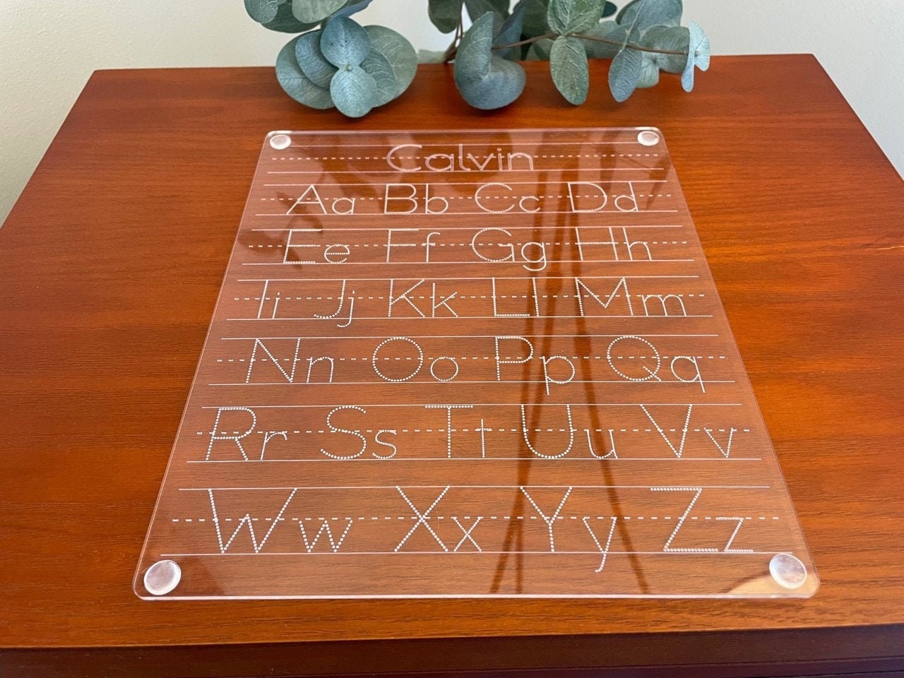 Reusable Acrylic Dry Erase ALPHABET Tracing Board Etsy