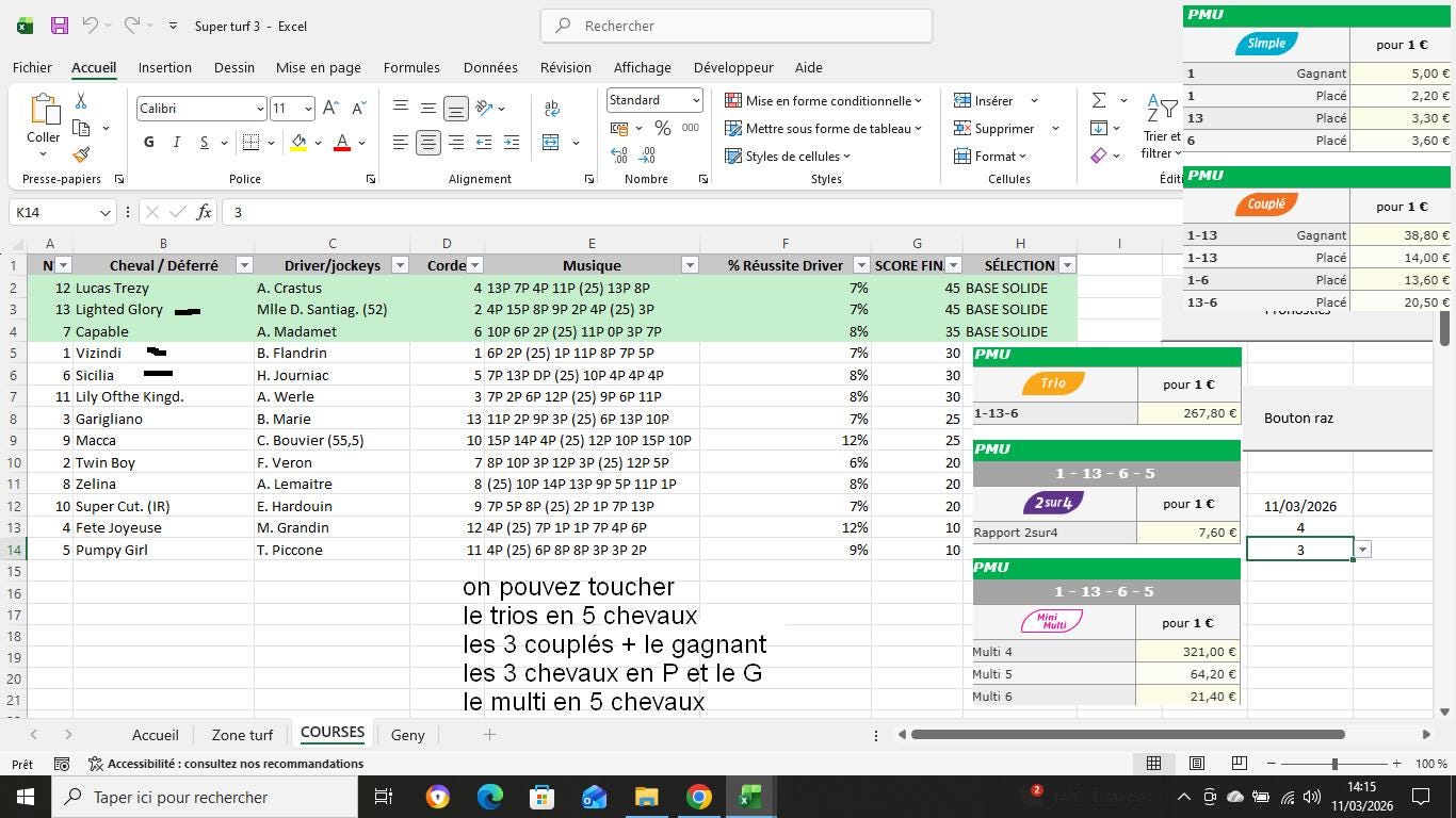 SUPER TURF 5: the Ultimate Excel Algorithm to Master the PMU and Win ...